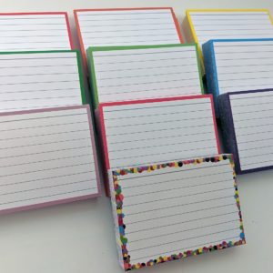 Flashcards pakket kleur stuks A7- Leitner Flashcards