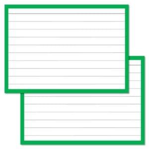 Groene Flashcards