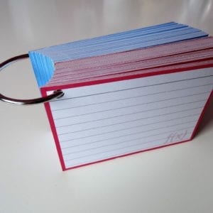 Klikringen 10 stuks inclusief perforatie 1000 flashcards