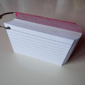 Klikringen 10 stuks inclusief perforatie 750 flashcards