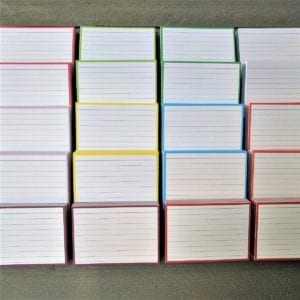 Flashcards pakket kleur 1000 stuks