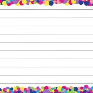 Confetti flashcard
