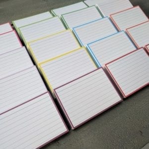 Flashcards pakket kleur 1000 stuks