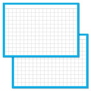 Flashcards A7 Blauw Geruit - Leitner®