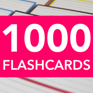 Pakket flashcards samenstellen