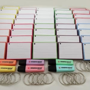 Colour Pack XL 2000 flashcards 20 klikringen Stabilo Boss Pastel Front