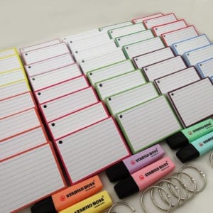 Colour Pack XL 2000 flashcards 20 klikringen Stabilo Boss Pastel