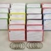 Pakket kleur 1000 A7 flashcards inclusief perforatie en 10 klikringen front