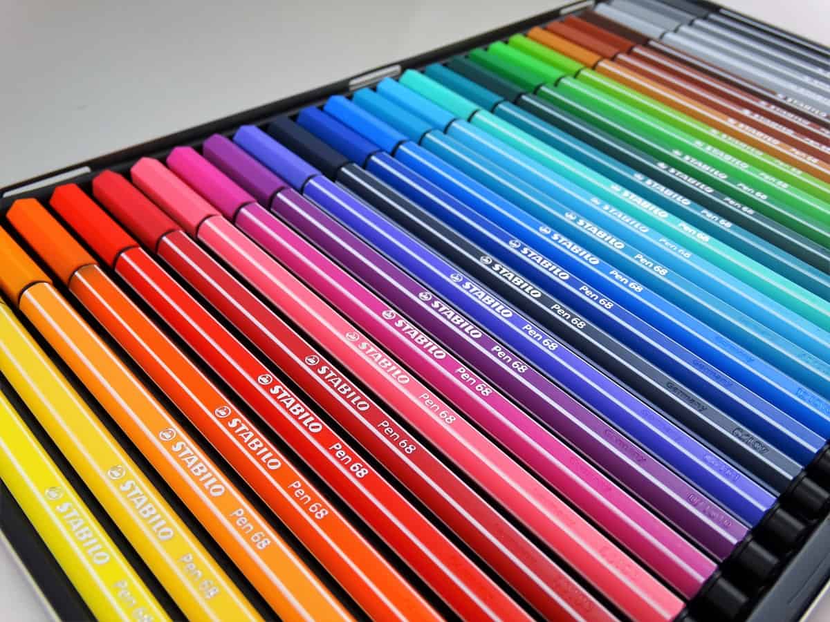 Onschuld Italiaans Zoek machine optimalisatie STABILO Pen 68 viltstift Blik 30 Kleuren - Luxe metalen etui