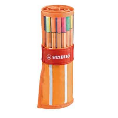 STABILO Fineliner Point 88 Rollerset – Etui 30 stuks