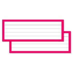 Roze halve leitner flashcards