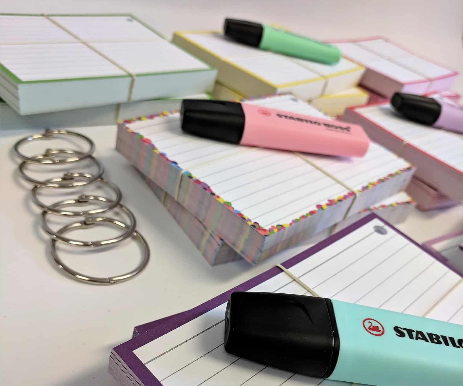 Voordeelpakketten flashcards A6 formaat