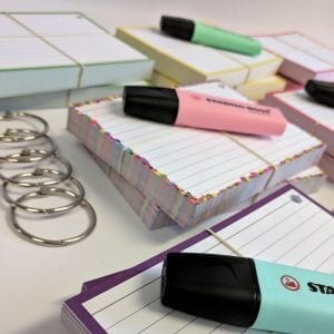 Pakketten flashcards A6 formaat