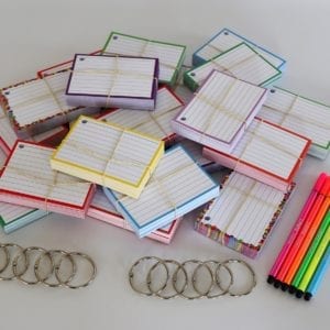 Colour Pack M 1000 A7 flashcards Stabilo Pen 68 NEON
