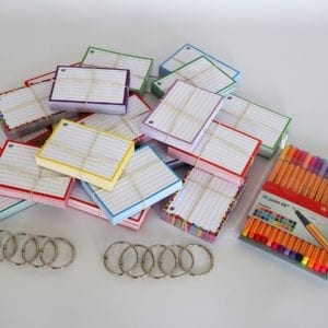 Colour Pack M 1000 A7 flashcards Stabilo Point 88 Etui