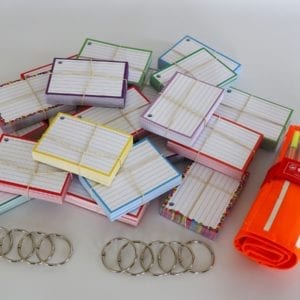 Colour Pack M 1000 A7 flashcards Stabilo Point 88 Rollerset