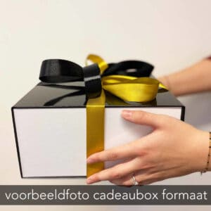 Cadeaubox giftbox formaat voorbeeld zijaanzicht