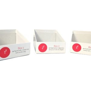 Boxjes Leitner Leersysteem los side