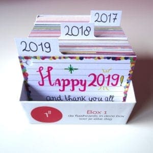 Tabbladen A7 formaat flashcards 3 stuks in boxje InstaHistory