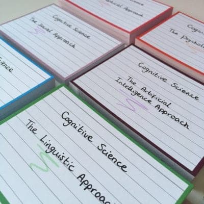 Flashcards cognitieve wetenschappen