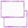 Lila confetti flashcards