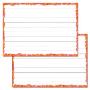 Oranje confetti flashcards