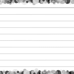 Zwarte confetti flashcards