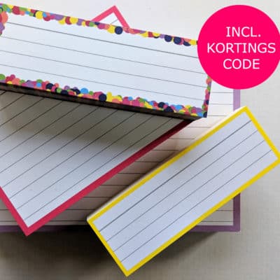 Proefpakket Flashcardsbestellen inclusief kortingscode