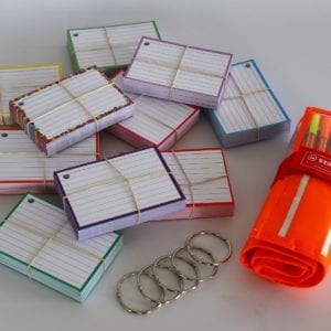 Colour Pack S 500 flashcards Stabilo Point 88 Rollerset 30 stuks