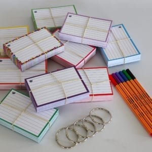 Colour Pack S 500 flashcards Stabilo Point 88 etui 6 stuks