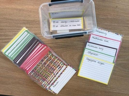gebruik flashcards bij autisme stoornis