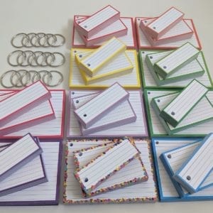 Combipakket Flashcards 500 A7 500 Half 500 A6 Geperforeerd 15 klikringen TOP front