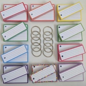 Combipakket Flashcards 500 A7 500 Half Geperforeerd 10 klikringen TOP 2