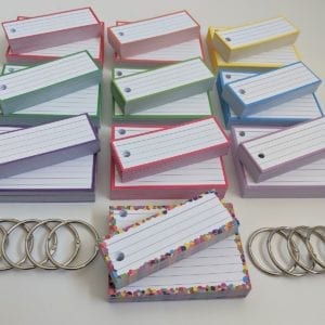 Combipakket Flashcards 500 A7 500 Half Geperforeerd 10 klikringen TOP