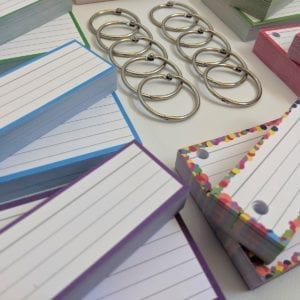 Combipakket Flashcards 500 A7 500 Half Geperforeerd 10 klikringen detail