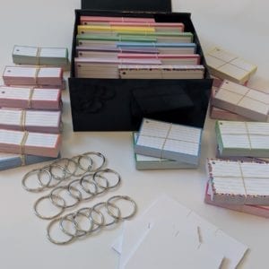 Luxe combipakket flashcards 1500 stuks met cadeaubox