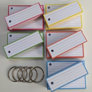 Combipakket 250 flashcards A7 250 flashcards Half - met perforatie top pastel