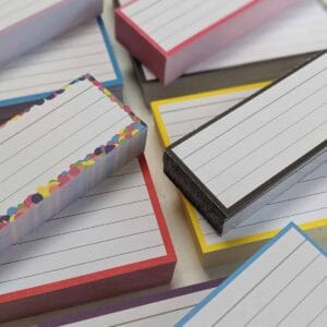 Combipakket 250 flashcards A7 250 flashcards Half - zonder perforatie side