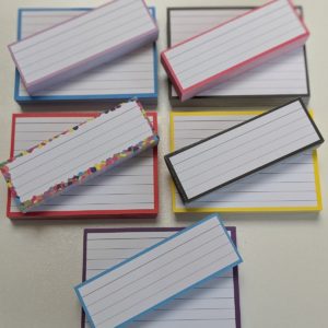 Combipakket 250 flashcards A7 250 flashcards Half - zonder perforatie top