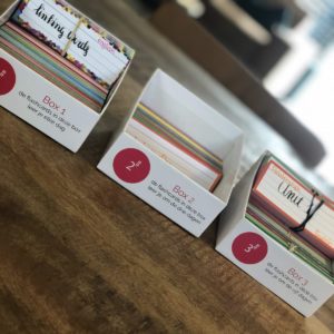 halve flashcards met Leitner boxjes voor Engels