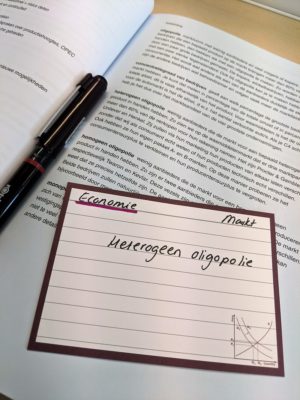 Flashcards Economie Heterogeen oligopolie