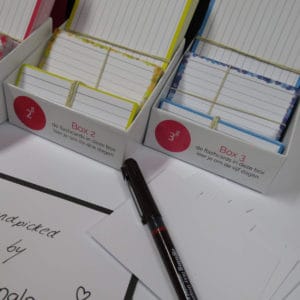 Handpicked by Nina flashcards pakket 3 Leitner boxjes