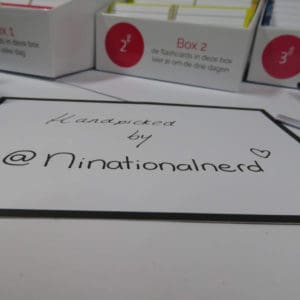 Handpicked by Nina flashcards pakket blanco flashcard A6 met zwarte rand