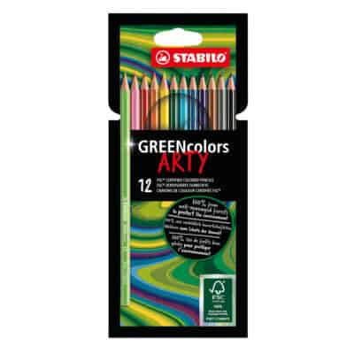 STABILO GREENcolors ARTY Potloden etui 12 kleuren