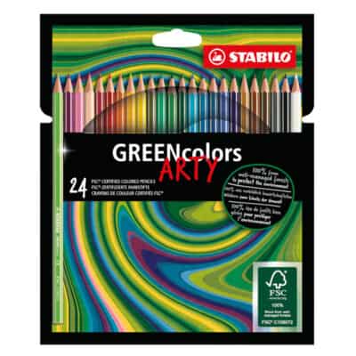 STABILO GREENcolors ARTY Potloden etui 24 kleuren