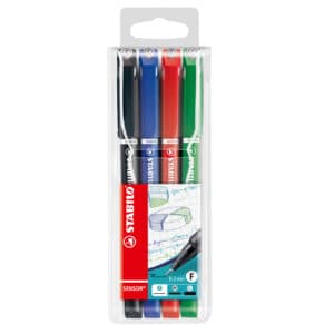 Stabilo SENSOR 3mm etui 4 kleuren