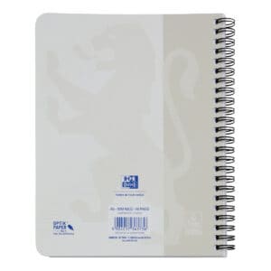 Oxford Spiraalblok Touch A5 formaat gelinieerd Wit achterzijde
