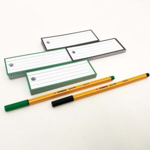 Halve Flashcards (3,5 x 10,5 cm)