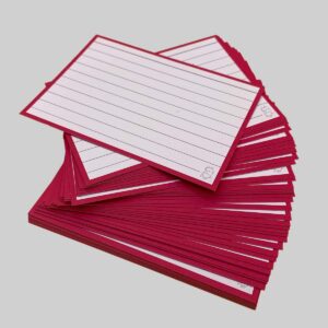 A7 Flashcards Roze - zonder perforatie en ring
