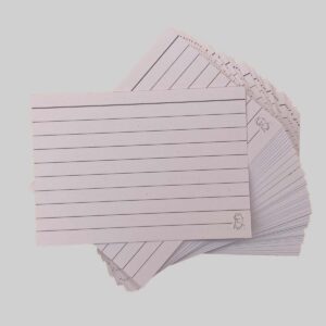 A7 Flashcards Wit - zonder perforatie en ring